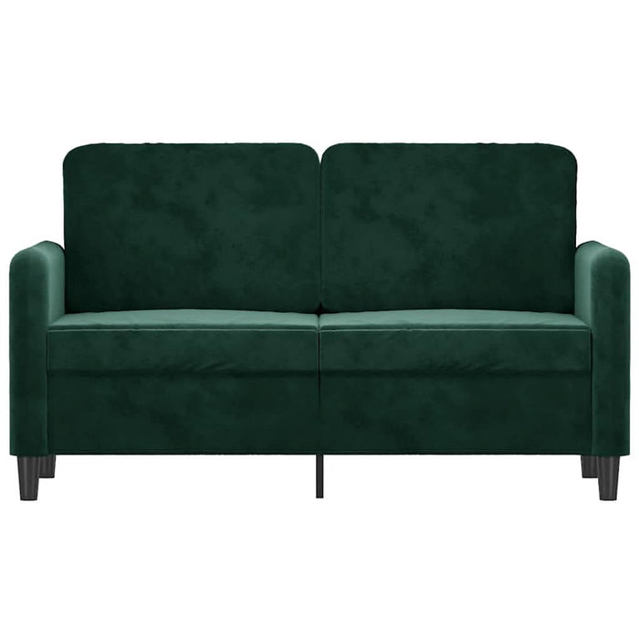 Canapea cu 2 locuri, verde închis, 120 cm, catifea - WALTI WALTI