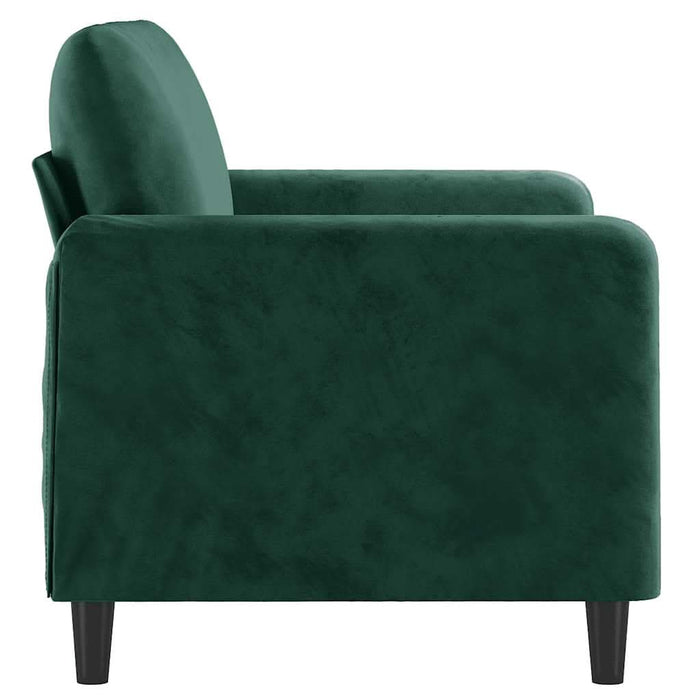 Canapea cu 2 locuri, verde închis, 120 cm, catifea - WALTI WALTI