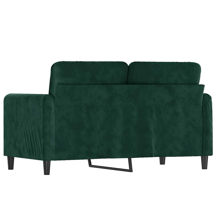 Canapea cu 2 locuri, verde închis, 120 cm, catifea - WALTI WALTI