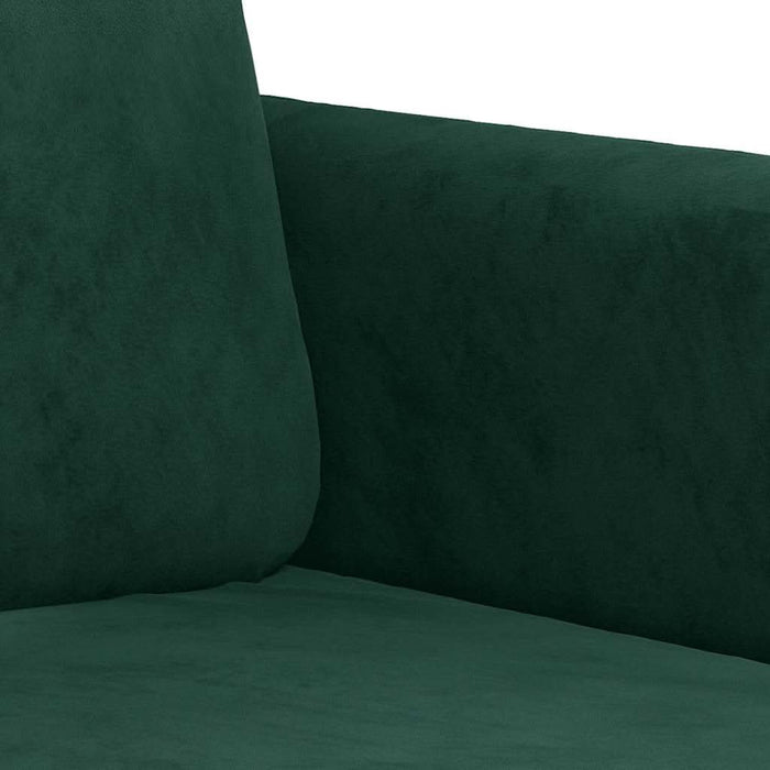 Canapea cu 2 locuri, verde închis, 120 cm, catifea - WALTI WALTI