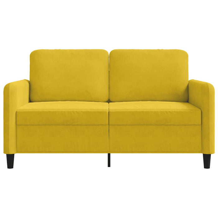 Canapea cu 2 locuri, galben, 120 cm, catifea - WALTI WALTI