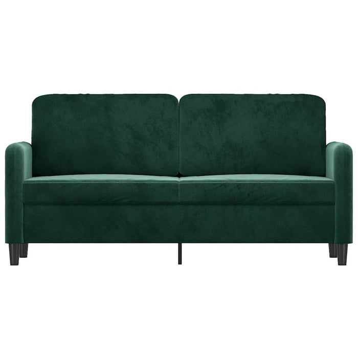 Canapea cu 2 locuri, verde închis, 140 cm, catifea - WALTI WALTI