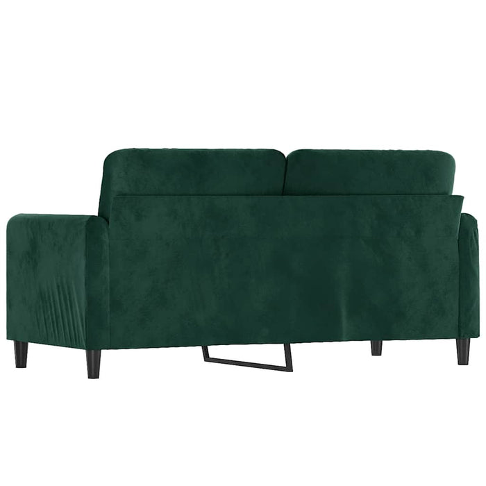Canapea cu 2 locuri, verde închis, 140 cm, catifea - WALTI WALTI