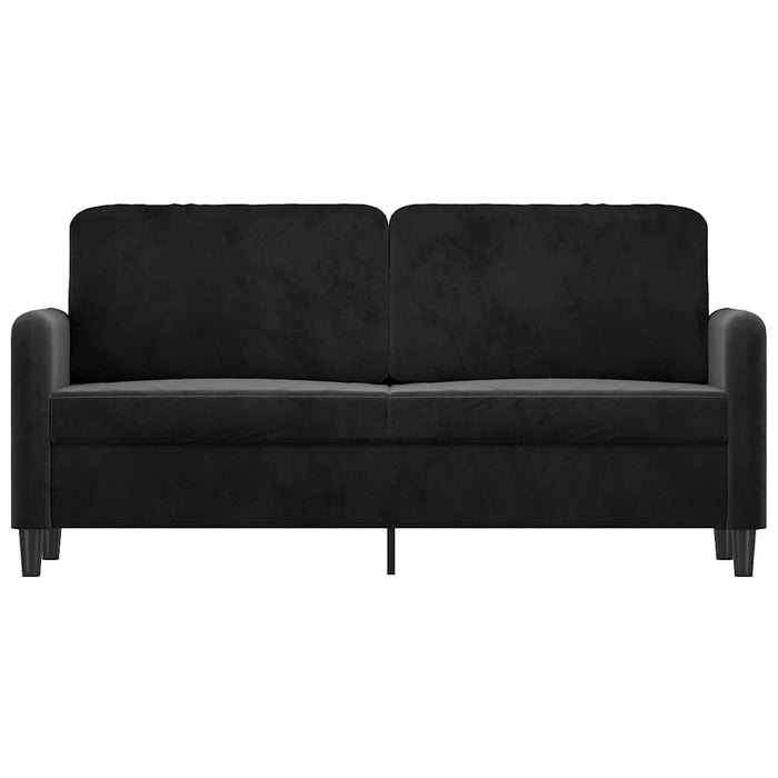 Canapea cu 2 locuri, negru, 140 cm, catifea - WALTI WALTI