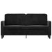 Canapea cu 2 locuri, negru, 140 cm, catifea - WALTI WALTI
