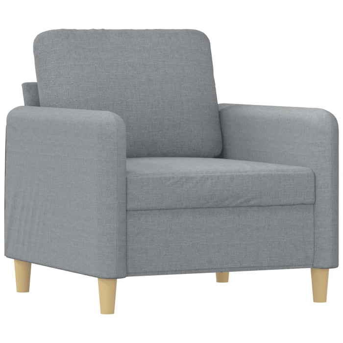 Fotoliu canapea, gri deschis, 60 cm, material textil WALTI