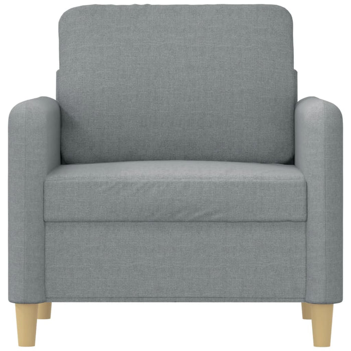 Fotoliu canapea, gri deschis, 60 cm, material textil WALTI