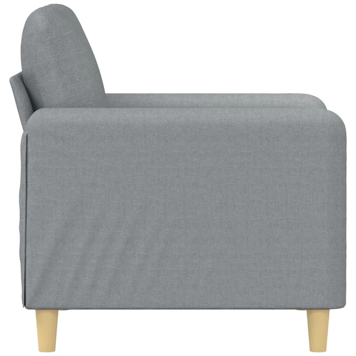 Fotoliu canapea, gri deschis, 60 cm, material textil WALTI