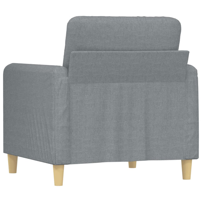 Fotoliu canapea, gri deschis, 60 cm, material textil WALTI