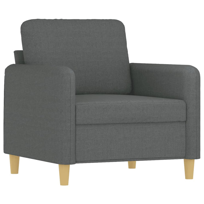 Fotoliu canapea, gri închis, 60 cm, material textil - WALTI WALTI