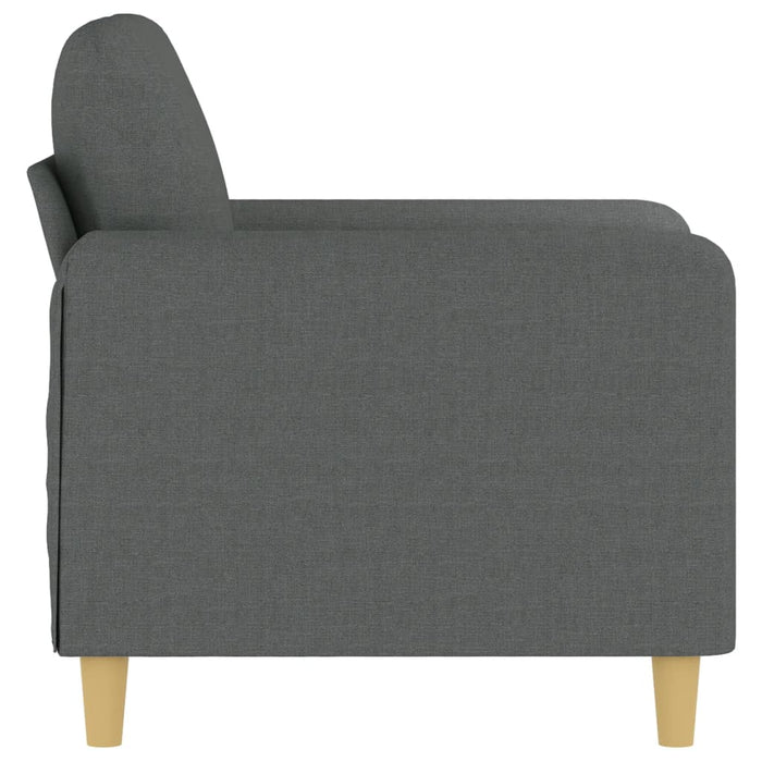 Fotoliu canapea, gri închis, 60 cm, material textil - WALTI WALTI