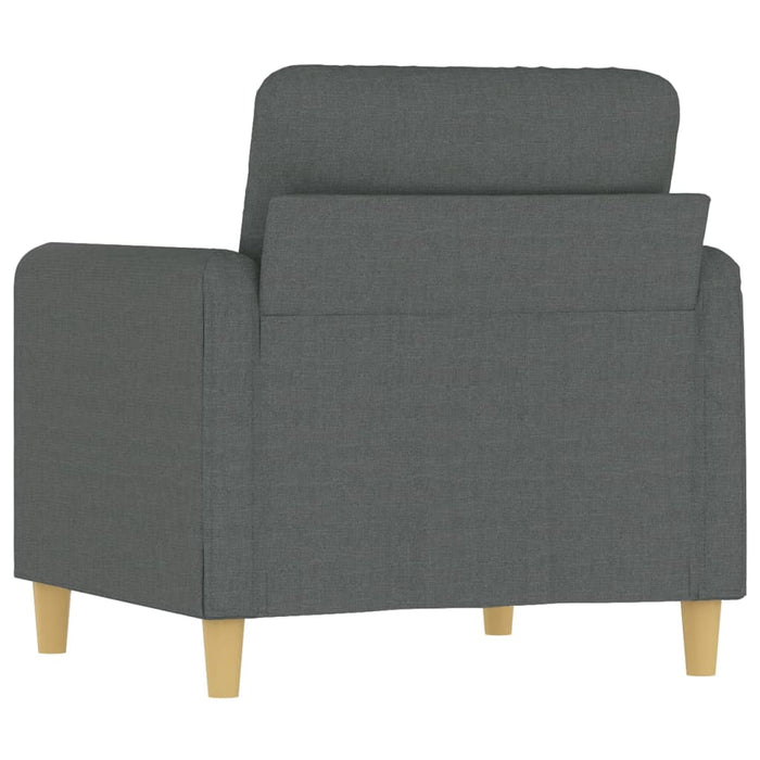 Fotoliu canapea, gri închis, 60 cm, material textil - WALTI WALTI