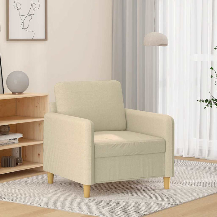 Fotoliu canapea, crem, 60 cm, material textil - WALTI WALTI