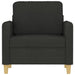 Fotoliu canapea, negru, 60 cm, material textil - WALTI WALTI