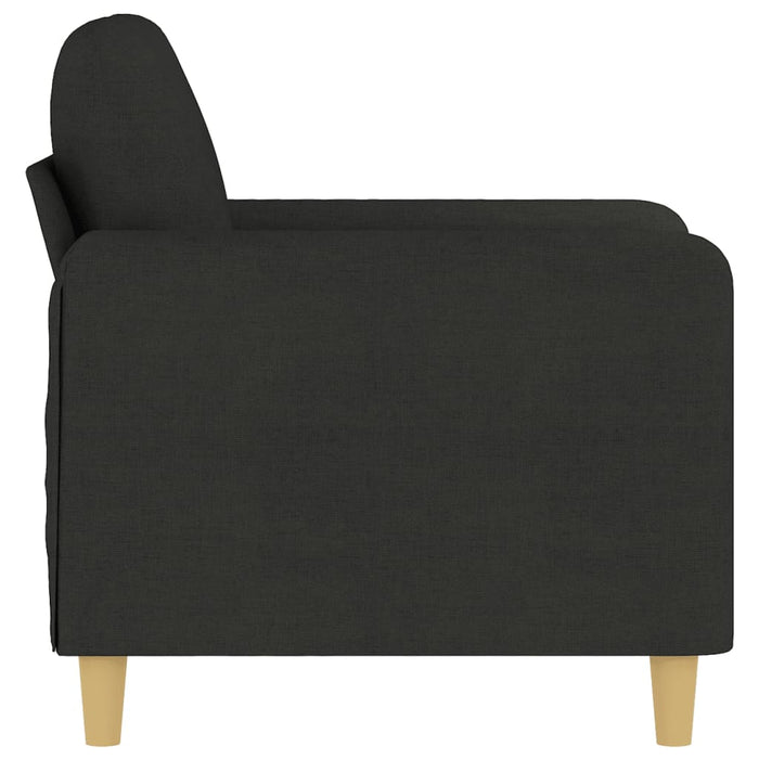 Fotoliu canapea, negru, 60 cm, material textil - WALTI WALTI