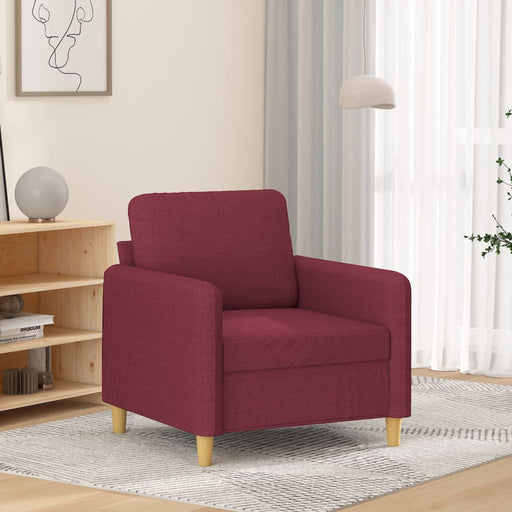 Fotoliu canapea, roșu vin, 60 cm, material textil - WALTI WALTI
