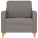 Fotoliu canapea, gri taupe, 60 cm, material textil - WALTI WALTI