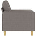 Fotoliu canapea, gri taupe, 60 cm, material textil - WALTI WALTI