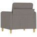 Fotoliu canapea, gri taupe, 60 cm, material textil - WALTI WALTI