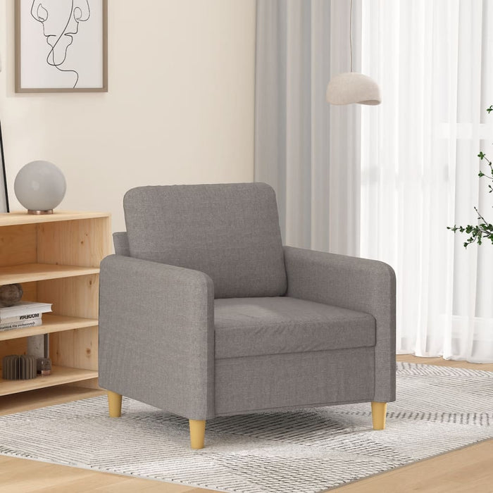 Fotoliu canapea, gri taupe, 60 cm, material textil - WALTI WALTI