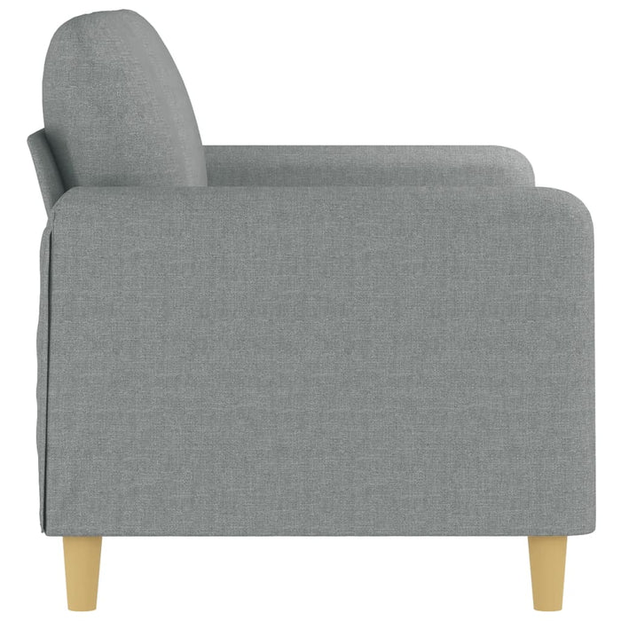 Canapea cu 2 locuri, gri deschis, 120 cm, material textil WALTI