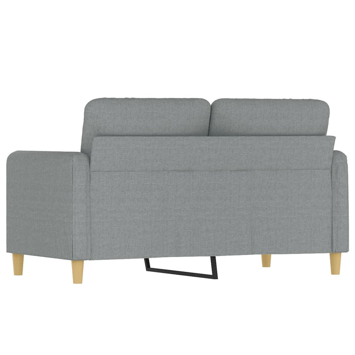 Canapea cu 2 locuri, gri deschis, 120 cm, material textil WALTI