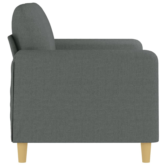 Canapea cu 2 locuri, gri închis, 120 cm, material textil WALTI