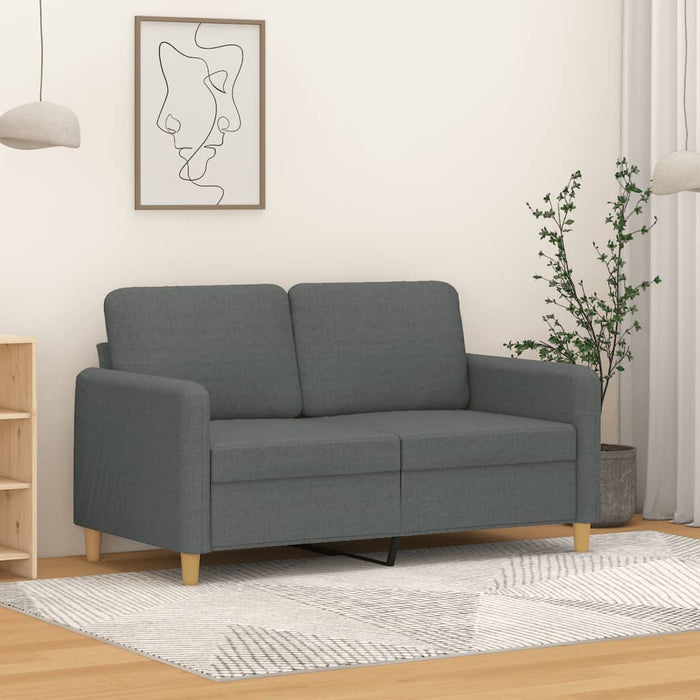 Canapea cu 2 locuri, gri închis, 120 cm, material textil WALTI