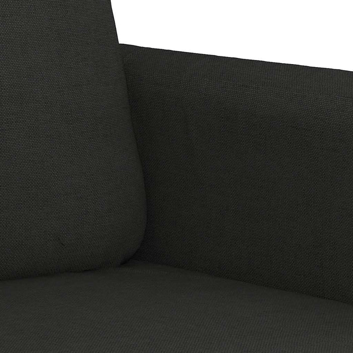 Canapea cu 2 locuri, negru, 120 cm, material textil - WALTI WALTI