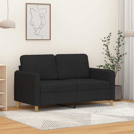 Canapea cu 2 locuri, negru, 120 cm, material textil - WALTI WALTI