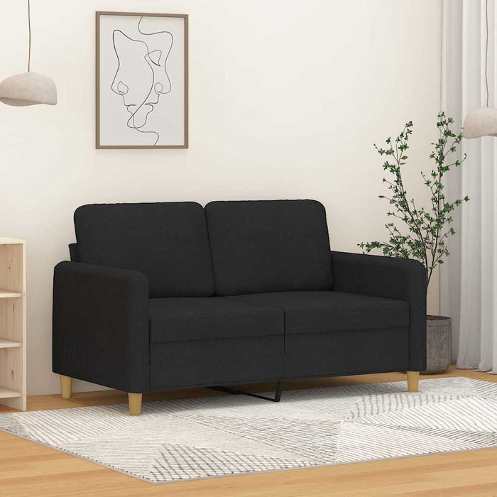 Canapea cu 2 locuri, negru, 120 cm, material textil - WALTI WALTI