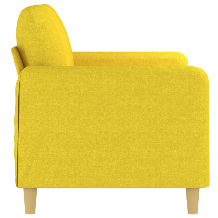 Canapea cu 2 locuri, galben deschis, 120 cm, material textil - WALTI WALTI