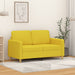 Canapea cu 2 locuri, galben deschis, 120 cm, material textil - WALTI WALTI