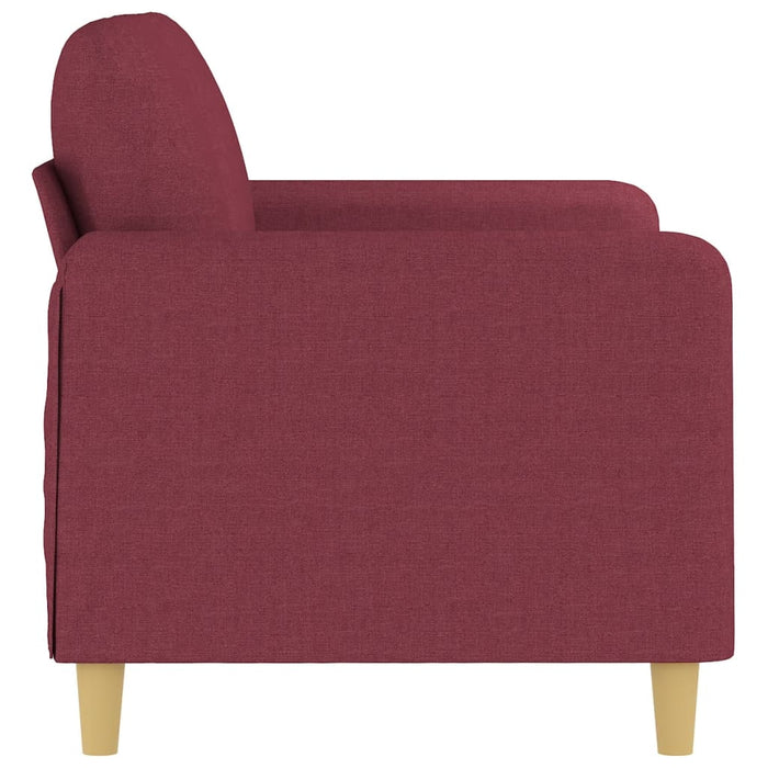 Canapea cu 2 locuri, roșu vin, 120 cm, material textil - WALTI WALTI
