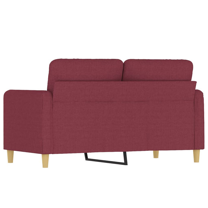 Canapea cu 2 locuri, roșu vin, 120 cm, material textil - WALTI WALTI