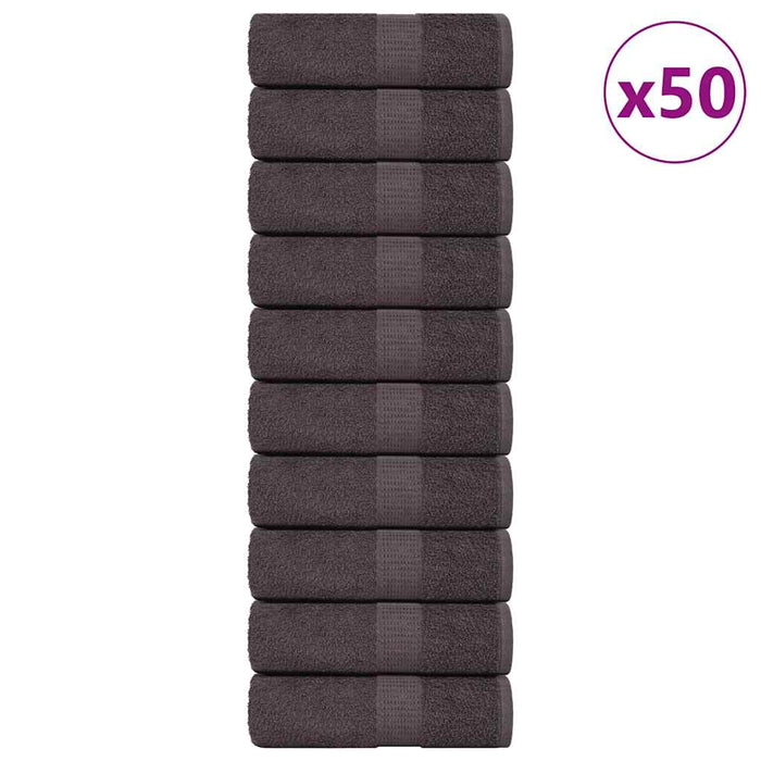 Prosoape cu săpun 50 buc Antracit 30x30 cm 360 g/m² 100% bumbac - WALTI WALTI