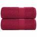 Prosoape de săpun 2 buc Bordeaux 30x30 cm 360 g/m² 100% bumbac - WALTI WALTI