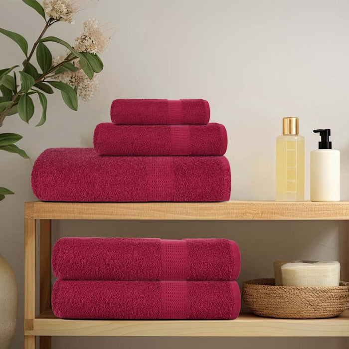 Prosoape de baie, FROGN, 4 buc., Bordeaux, 30x30 cm, 360 g/m² WALTI