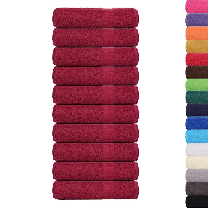 Prosoape de mână 10 buc Bordeaux 50x100 cm 360 g/m² 100% bumbac - WALTI WALTI