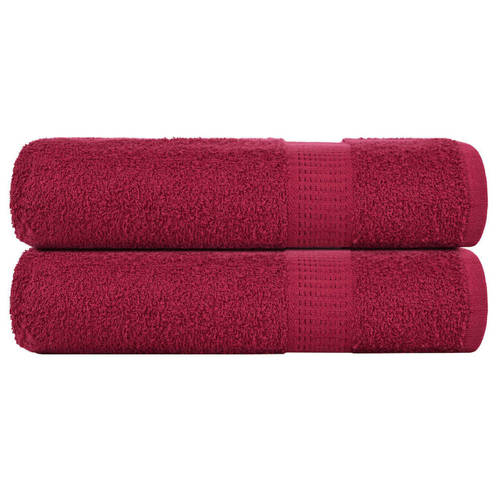Prosoape de baie, FROGN, 2 buc., Bordeaux, 100x150 cm, 360 g/m² - WALTI WALTI