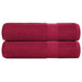 Prosoape de baie, FROGN, 2 buc., Bordeaux, 100x150 cm, 360 g/m² - WALTI WALTI