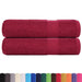Prosoape de baie, FROGN, 2 buc., Bordeaux, 100x150 cm, 360 g/m² - WALTI WALTI