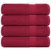 Prosoape de baie 4 buc Bordeaux 100x150 cm 360 g/m² 100% bumbac - WALTI WALTI