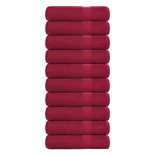 Prosoape de baie 10 buc Bordeaux 100x150cm 360 g/m² 100% bumbac - WALTI WALTI