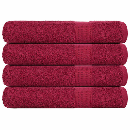 Prosoape saună 4 buc Bordeaux 80x200 cm 360 g/m² 100% bumbac - WALTI WALTI