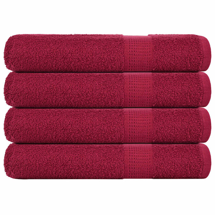 Prosoape saună 4 buc Bordeaux 80x200 cm 360 g/m² 100% bumbac - WALTI WALTI