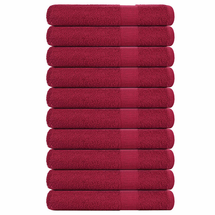 Prosoape de saună, FROGN, 10 buc., Bordeaux, 80x200 cm, 360 g/m² WALTI
