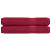 Prosoape 2 buc Bordeaux 100x200 cm 360 g/m² 100% bumbac - WALTI WALTI