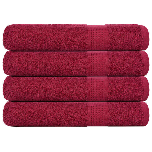 Prosoape 4 buc Bordeaux 100x200 cm 360 g/m² 100% bumbac - WALTI WALTI