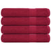 Prosoape 4 buc Bordeaux 100x200 cm 360 g/m² 100% bumbac - WALTI WALTI